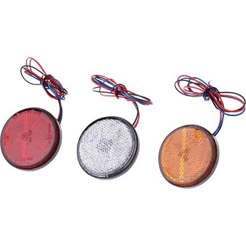 Car motorcycle Round 24 LED Brake Turn Signal Stop Tail Lights Bulbs Reflectors