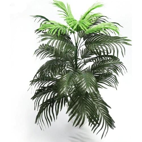 90cm 39 Heads Large Tropical Palm Leaves Artificial Monstera Tree Fake Green Plants Silk Fan Foliage for Home Office Decoration