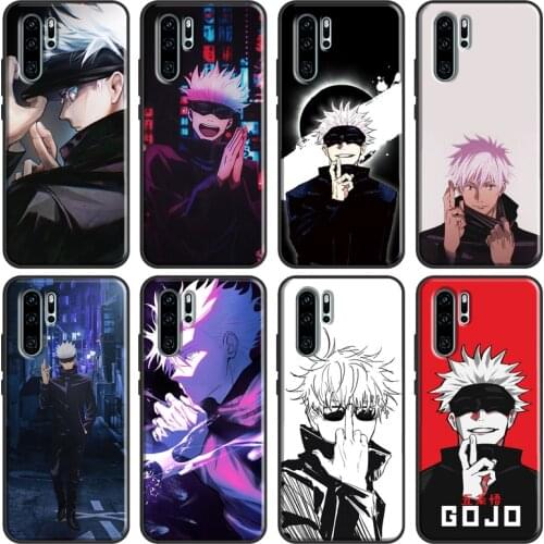 Gojo Satoru Jujutsu Kaisen Anime Case For Huawei P20 P30 P40 Lite P Smart 2019 2021 Nova 5T Honor 20 Pro 8A 8X 9X 10i Coque