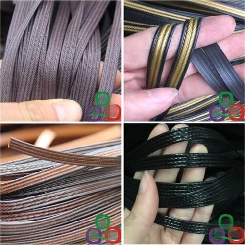 500G Four lines plastic synthetic rattan Solid Imitation PE rattan weaving raw material for knit and repair chair table