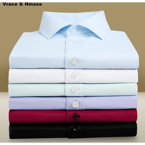 Business casual solid color high quality men shirt camisa masculina New arrival cotton boutique mens workwear dress shirt M-5XL