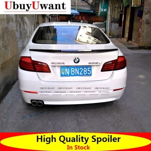 For 2011-2017 BMW 5Series 520 528 525 F10 F18 M4 STYLE ABS Painted Color Exterior Car Rear Tail Wing Trunk Lip Spoiler
