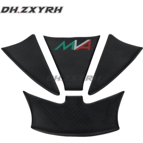 For MV Agusta F3 800 2013 - 2016 White Motorcycle Tank Pad 3D Gel Protector 3D carbon fiber pattern fuel tank sticker