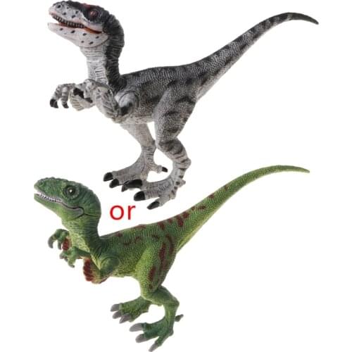 Raptor Dinosaur Action Figure Toys Hand Puppet Kids Educational Model D5QF