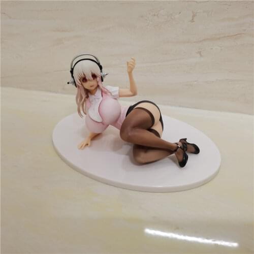 Anime Super Sonico Lie Prone Posture Ver PVC Action Figure Collectible Model doll toy 8cm