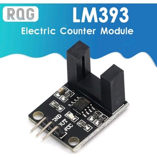 Beam photoelectric sensor Electric counter module LM393 motor count speed sensor module test module groove coupler module