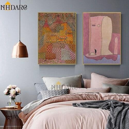 Paul Klee Classic Artwork Canvas Print Painting Poster Abstract Style Wall Picture for Living Room Home Decor
