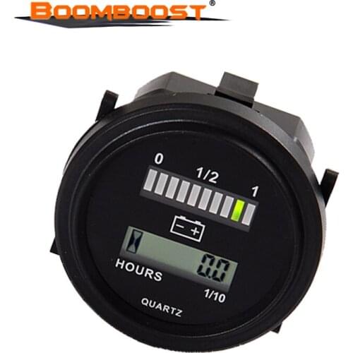 Combination Meter Chronograph Electric IP65 Waterproof Automatically Recognizes Voltage Delay Display Golf Cart ABS Material