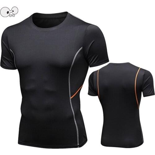 Compression Mens Quick Dry Sportswear Rashguard Quality Crossfit Gym Shirt Clothing Fitness T-shirt Jersey Running Sport Tshirt