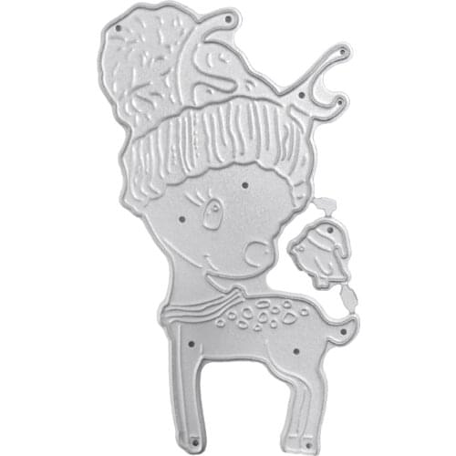 Elk Bird Metal Cutting Dies Stencil Scrapbooking DIY Album Stamp Paper Card Mold Embossing Decor P15D