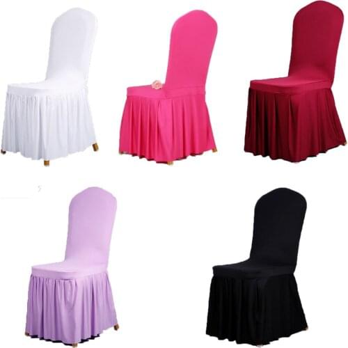 Lychee Modern Wedding Chair Covers Universal Stretch Dining Seat Cover Hotel Party Meeting Chair Cover