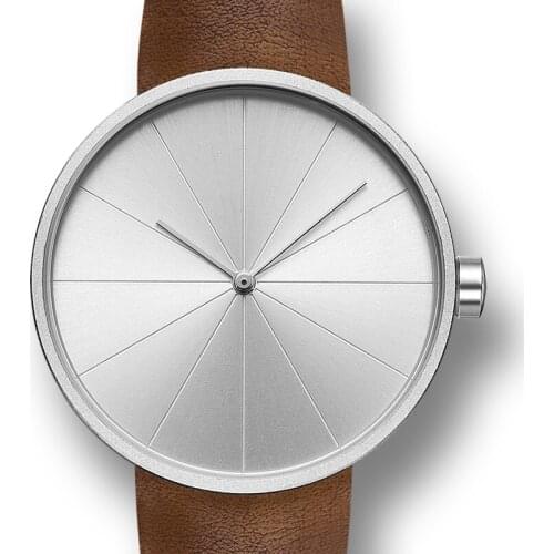 High Quality Men Watch Wrist Fashion Simple Leather Strap Quartz Watch For Men Minimalist Watch Without Logo Relogio Masculino