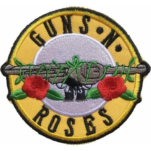 New Arrival Music "GUNS N' ROSES " Rock Band Iron On Sew Applique Embroidered Patch
