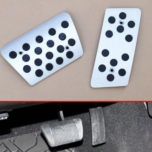 Anti-skip AT Foot Pedal Fit For Jeep Wrangler JK 2007-2017 Accessories Car Gas Fuel Oil Accelerator Brake Pad Cover Aluminum