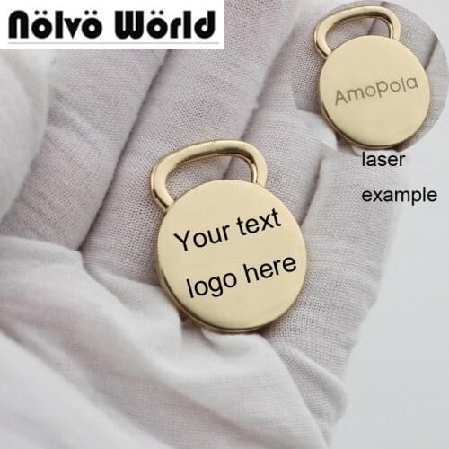 Personalized Laser Engraved Logo Cost Artistic Fonts Custom Order Engrave Your Brand Name Tag