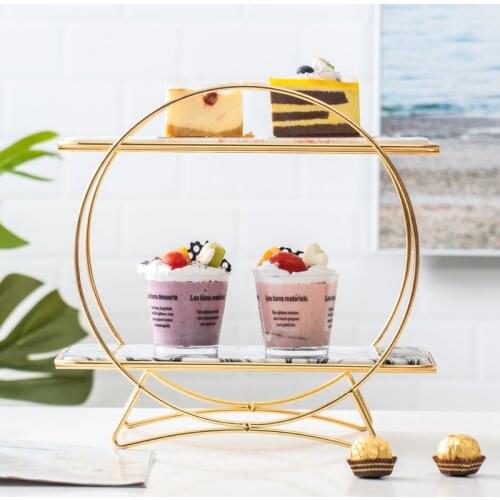 Candy Dessert Storage Tray European Cake Display Stand Cake Dish Dessert Frame Home Decoration Desktop Cosmetic Stand