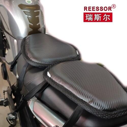 Motorcycle cruisers travel bikes cushions summer ventilated 6cm thick long trip seat cushion net Comfortable motorbike seat mat