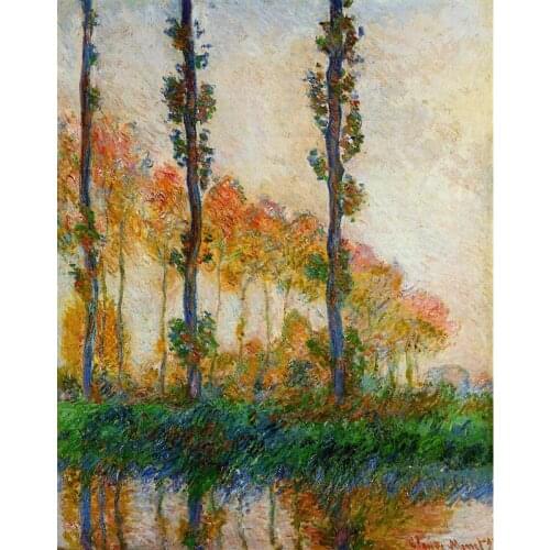 High quality Claude Monet paintings The Three Trees, Autumn oil on canvas hand-painted Home decor