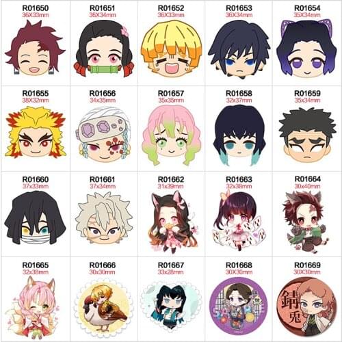 30pcs/lot Japan Cartoon Flat Back Planar Resin DIY Resin Cabochons Accessories R0165 R0166