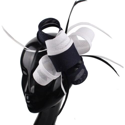 Women Nice Wedding Fascinator Headwear Bride Elegant Mariage Fashion Headdress Party Dinner Ladies Feathers Hair Accessories