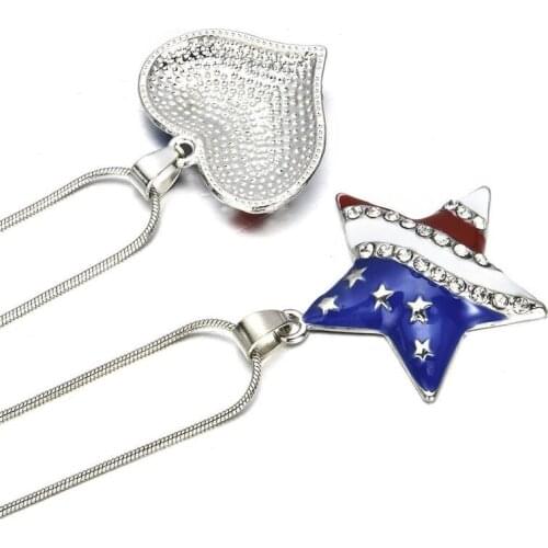 Badge Necklace Pendant Female Mens Healing Crystal Reiki Jewelry Multi-Bohemian Style