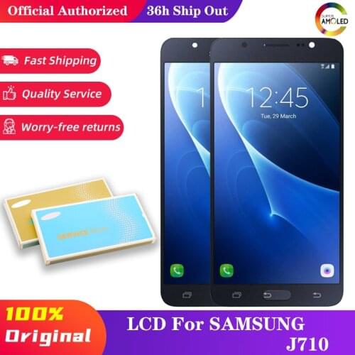 10Pcs/Lot TFT For Samsung Galaxy J7 2016 SM-J710F Display lcd Screen replacement for Samsung On8 SM-J710FZ J710K Display Screen