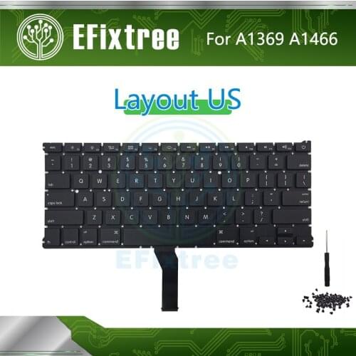 10 pcs New US A1466 A1369 Keyboard US English Layout For Macbook Air 13.3 inch EMC 2469 2559 2632 2924 2925 3178 2011-2017 Year