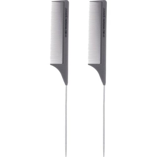 2x 8.9 '' Pintail Teasing Comb Sectioning Detangling Perm Highlight Comb