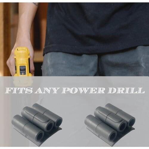 3PCS drill bit organizer holster tool spider impact pliers rubber side clip screw attachments sorting bin small part 20v gun set