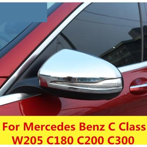 Car Rear-view Mirror Covers Shell Rearview Mirror Edge Guards Cover Exterior For Mercedes Benz C Class W205 C180 C200 C300