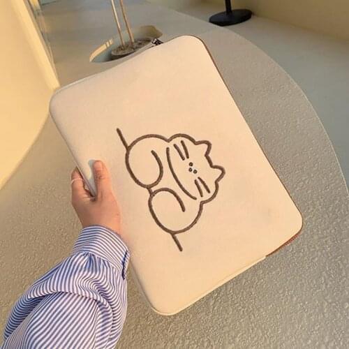 Laptop sleeve 13inch cute women 12 13.3 14 15 inch notebook case pouch for mac air pro16 asus lenovo dell xiaomi samsung vaio