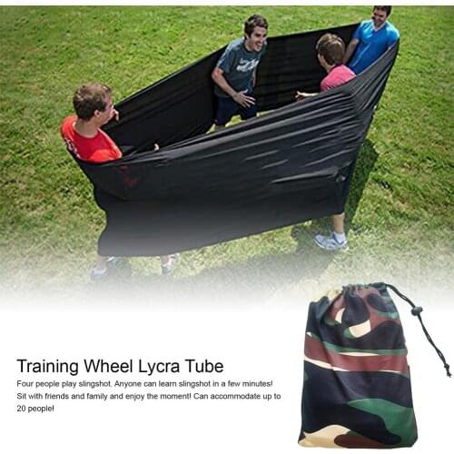 Multi-player Game Lycra Tube Team Outdoor Tacit Training Wheel Tie Dye Camouflage Printed Elastic Cloth Interactive Game Props