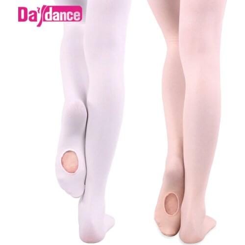 Girls Adult Convertible Ballet Tights Microfiber Dance Stockings Seamless Women Ballet Pantyhose 60D