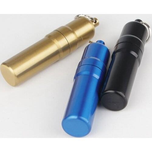 Creative Cigarette case, Portable Waterproof five-piece Mini Cigarette Case, Aluminum alloy Tobacco Container, Men’s gift