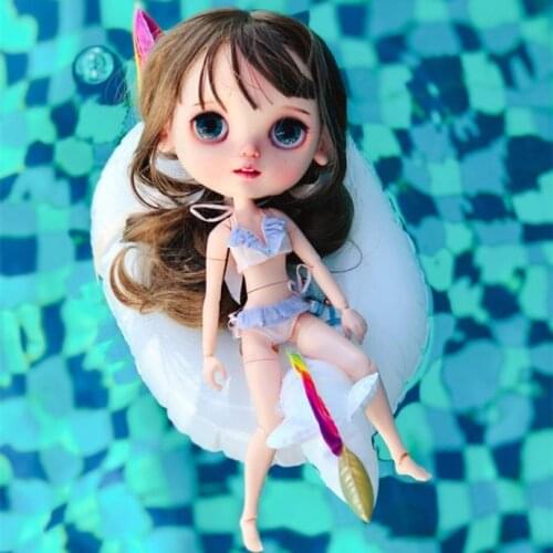 Blyth doll lifebuoy Swimming Float suit for 1/6 Blyth ICY BJD Licca with a random color blast pump