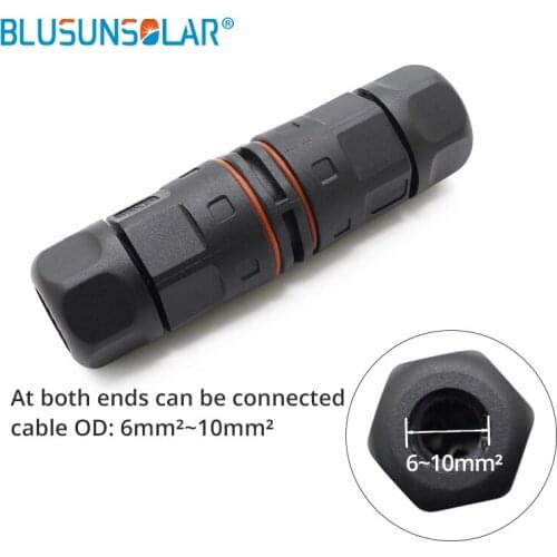 M20 -2 Pin L Type 250V 20A IP68 male and female electrical connector automotive straight connector terminals with diameter 7.5mm