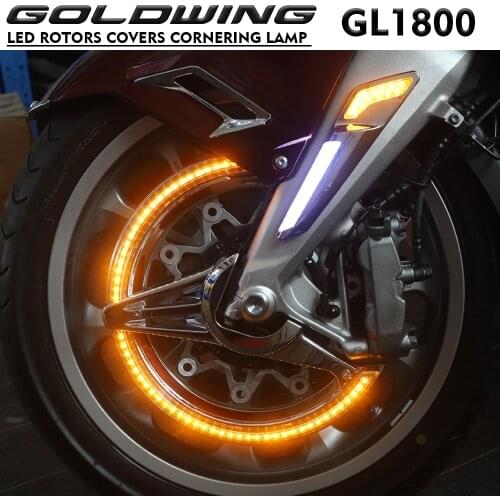 Motorcycle Accessories Turn Light Function Brake Disc LED Rotors Covers Cornering Lamp For HONDA Gold Wing GL1800 F6B 2018-2020