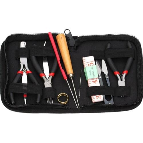 Set of 11 Jewelry Making Crafting Tool Kit Beading Repair Hand Crafts