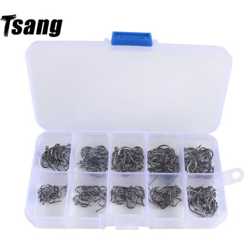 600Pcs/Box Fishing Hook High Carbon Steel Barbed 3#-12# Fly Fishing Bait Holder Jig Hole Carp Fishing Accessoires зимняя рыбалк