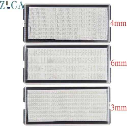 3mm/4mm/6.4mm Letters Plate Custom Personalised Name Address Rubber Stamp Accessory Digital Letter Stamp Plate DIY Scrapbooking