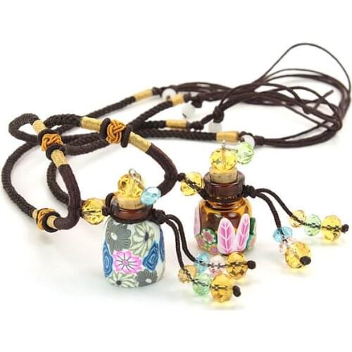 Circle Essential Oil Perfume Secret Bottle Necklaces&Pendants Aroma Perfume Diffuser Pendant Women Jewelry