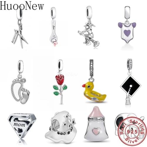 Fit Original Pandora Charms Bracelet 925 Sterling Silver Baby Treasure Nipple Pacifier Beads For Making Women Berloque 2021 New