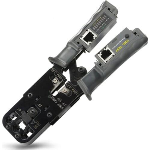 Three-purpose network crystal head manual crimping pliers, multifunctional 4p6p8p network pliers, network cable crimping pliers