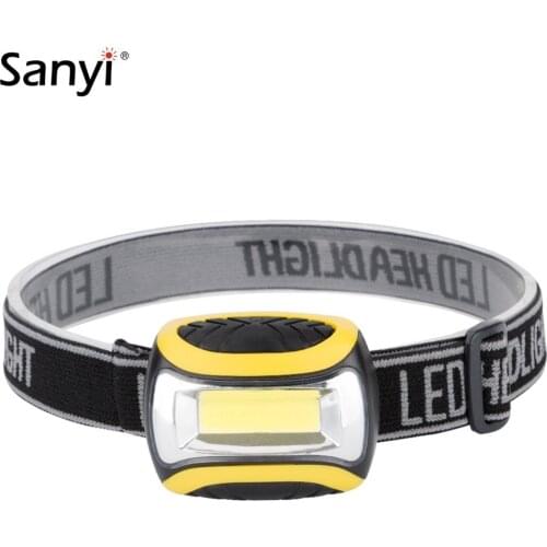 COB LED Headlamp Headlight Frontal Head Lamp 4 Mode Energy Saving Flashlight Linterna For Outdoor Sports Camping Fishing Use AAA