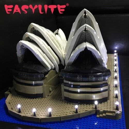 LED Light Set For 10234 And 17003 City Series Sydney Opera House DIY Toys Blocks Bricks Only Lighting Kit Not Include Model