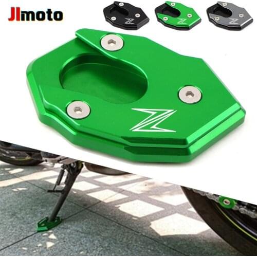 For Kawasaki Z650 Z800 Z900 Z900RS Z1000 Z1000SX ER-6N Verysy1000 Motorcycle CNC Kickstand Foot Stand Extension Enlarge Plate