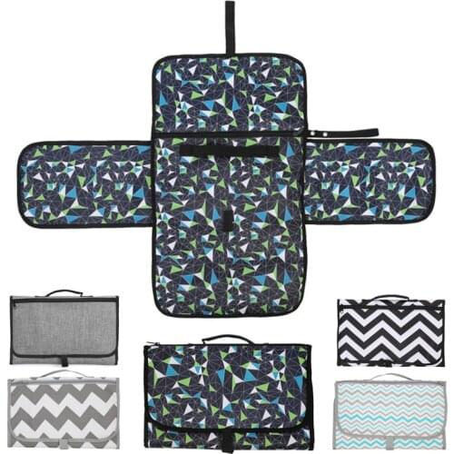 New 3 In 1 Waterproof Changing Pad Diaper Travel Multifunction Portable Baby Diaper Cover Mat Clean Hand Folding Diaper Bag