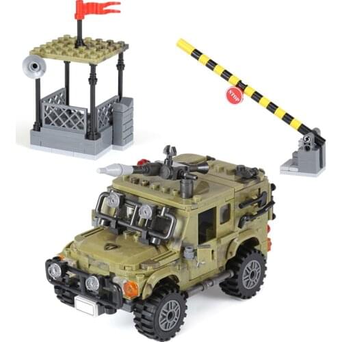 WW2 Military Truck Germany Us Armored Car Battle Vehicles Ryan Jeeped Model Building Blocks Bricks Classic Sets Kit Kids Toys