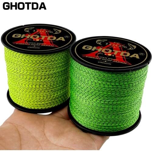 GHOTDA High Quality Spotted Invisible Wire 300m 100m Super Strong Fishing Line Multifilament Braided Fishing Line 18-96LB