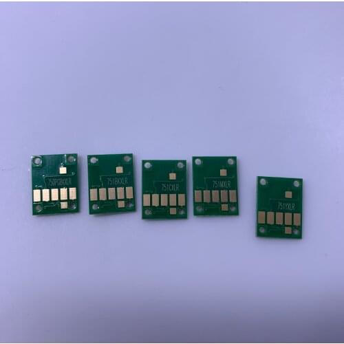 YOTAT 5 color permanent chip PGI-750XL PGI-750 CLI-751 for Canon PIXMA ip7270 MG5470 MX727 MX927